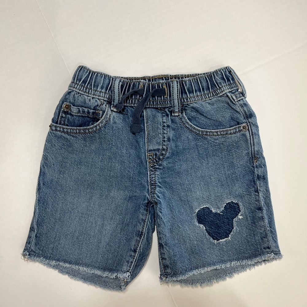 GAP Blue Shorts with Mickey Mouse Design - Picture 1 of 3